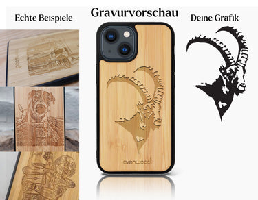 INDIVIDUELL iPhone 13 Bambus-Kunststoff